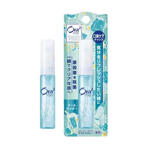 【送料込】サンスター　オーラ2 ブレスファイン マウススプレー クールサイダー 6ml×72点セット　★まとめ買いでお得！ケース販売 ( 4901616009400 )