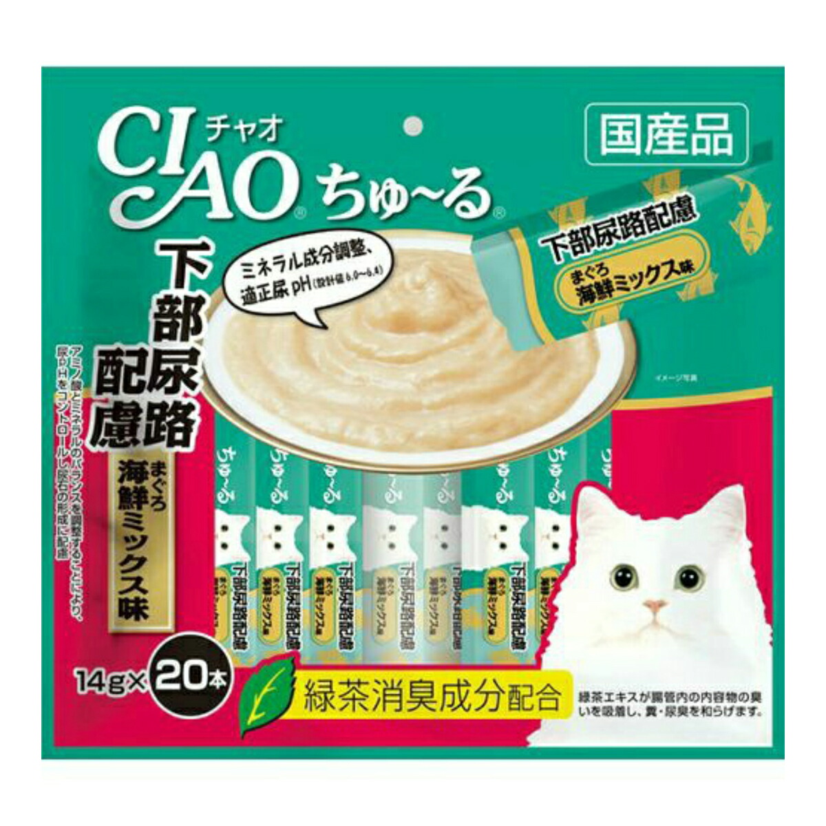 ライトニングボルト チャオ (CIAO) 猫用おやつ ちゅ~る グルメ 総合栄養食 まぐろ海鮮ミックス味 14g×120本入 通販 