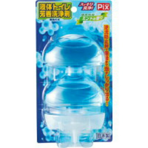 ライオンケミカル ピクス 液体トイレ 芳香洗浄剤 本体1個 付替1個 ミントの香り