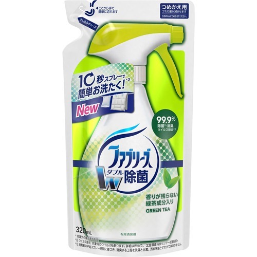 楽天市場】Ｐ＆Ｇ ファブリーズ Ｗダブル除菌 緑茶成分入り つめかえ