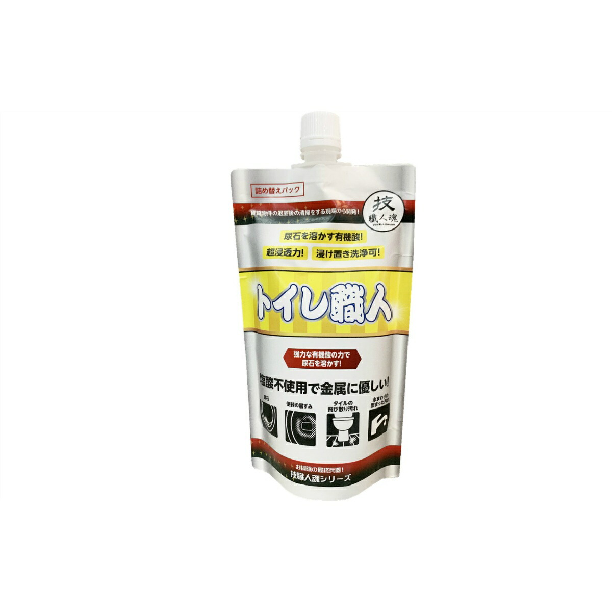 【送料込・まとめ買い×24個セット】允・セサミ トイレ職人 レギュラー 詰め替えパック 400ml 技職人魂シリーズ