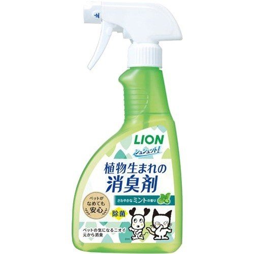 【送料込・まとめ買い&times;20個セット】LION シュシュット! 植物生まれの消臭剤 ミントの香り 400ml｜姫路流通センター