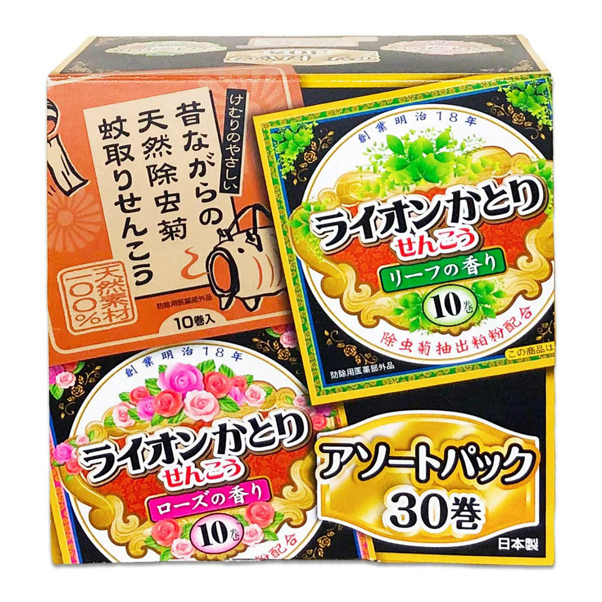 送料込 まとめ買い 10個セット ライオンケミカル ライオン かとり線香 アソートパック 3種類 10巻入 種類のアソート 蚊取り線香 かとり 線香 蚊とり Feelingmoodie Com