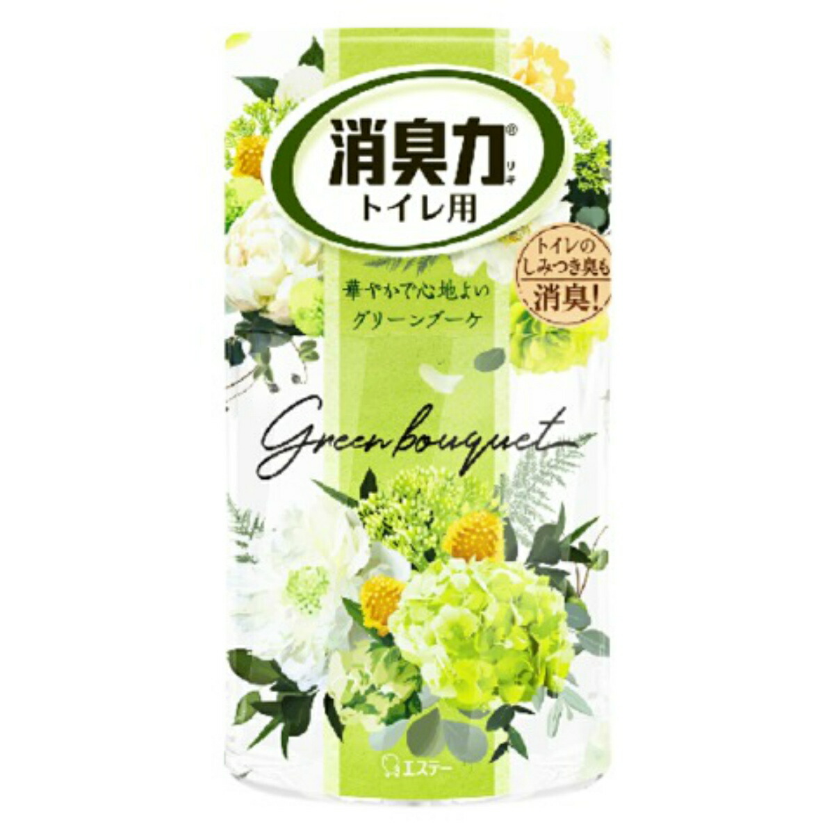 【送料込・まとめ買い×18点セット】エステー 消臭力 トイレ用 置き型 グリーンブーケ 400ml