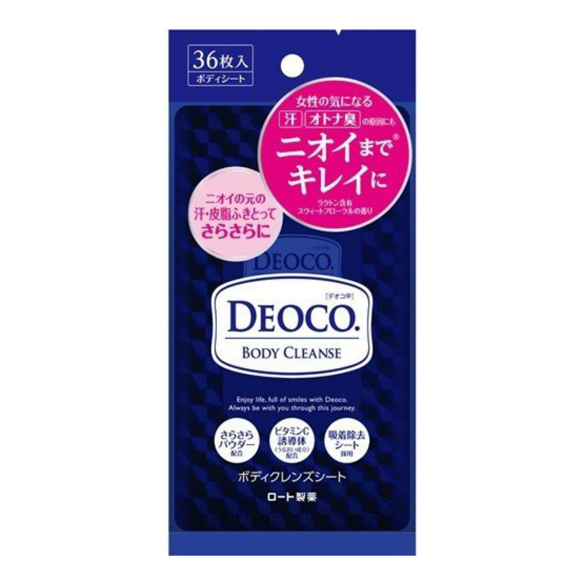 935円 速くおよび自由な ロート製薬 デオコ DEOCO ボディクレンズシート 36枚入 4987241165896