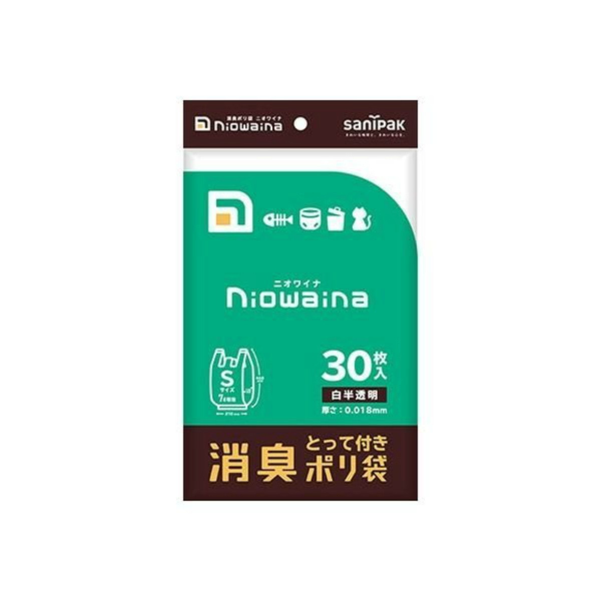 日本サニパック Sy17 ニオワイナ 消臭袋 とって付き ポリ袋 S 白半透明 30枚入 アウトレットセール 特集