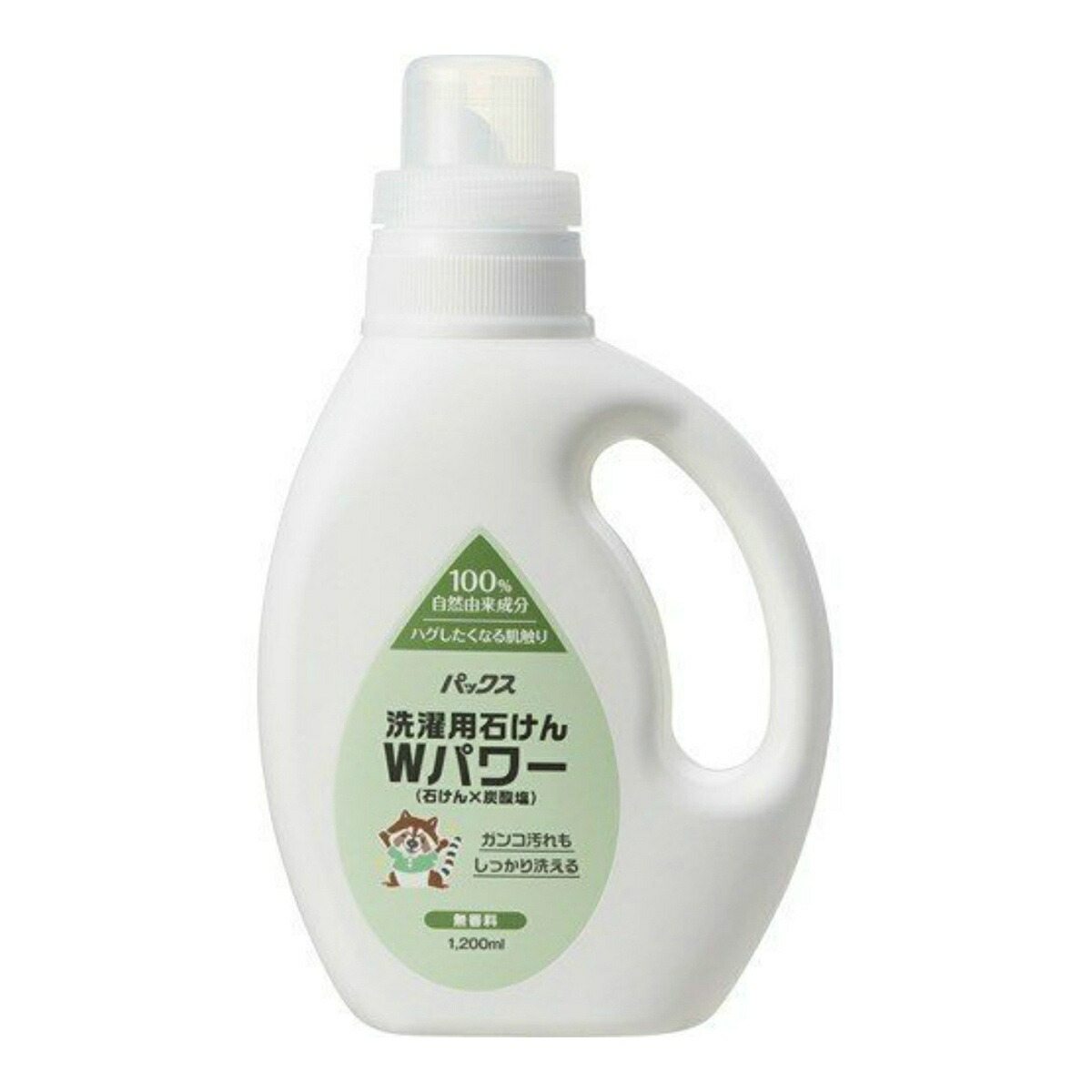 【送料込・まとめ買い×7点セット】太陽油脂 パックス 洗濯用 液体 石けん Wパワー 無香料 1200ml