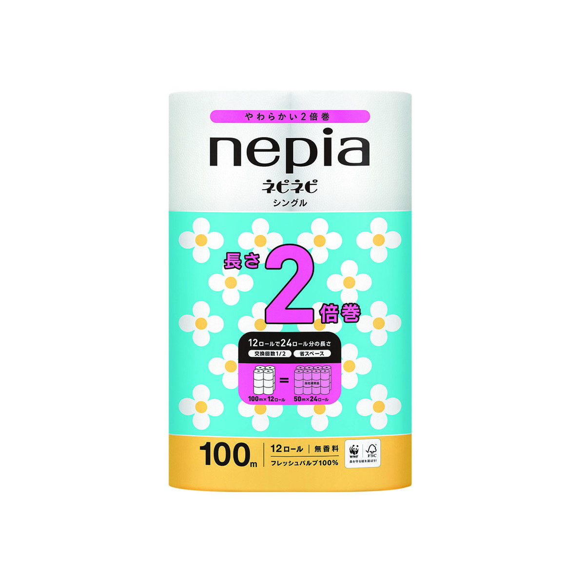 楽天市場】【送料込・まとめ買い×4】王子ネピア ネピア ネピネピ トイレットロール 2倍巻 12ロール シングル 100m×4点セット(計48ロール トイレットペーパー12R)(4901121209173)※ケース販売 : 姫路流通センター 楽天市場】【送料込・まとめ買い×4】王子ネピア ネピア ネピネピ トイレットロール 2倍巻 12ロール シングル 100m×4点セット(計48ロール トイレットペーパー12R)(4901121209173)※ケース販売 : 姫路流通センター