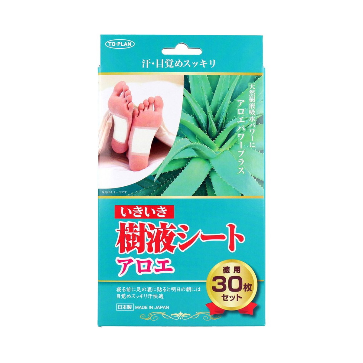 【送料込・まとめ買い×10個セット】東京企画販売 いきいき 樹液シート アロエ 30枚入