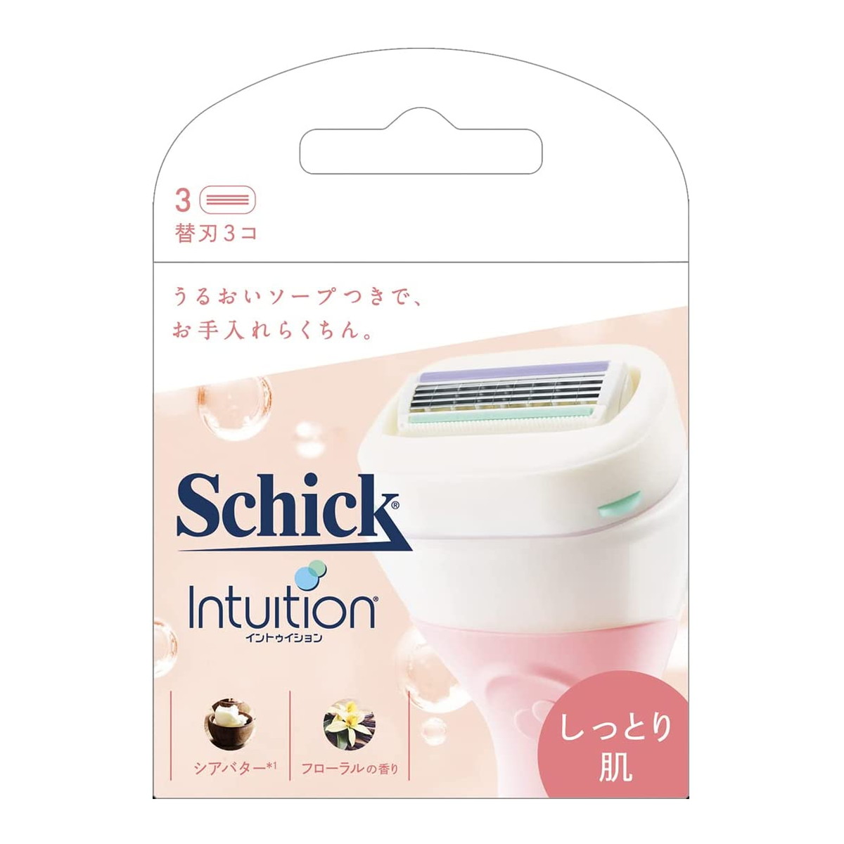 【送料込・まとめ買い×4点セット】Schick イントゥイション しっとり肌 替刃 3コ入