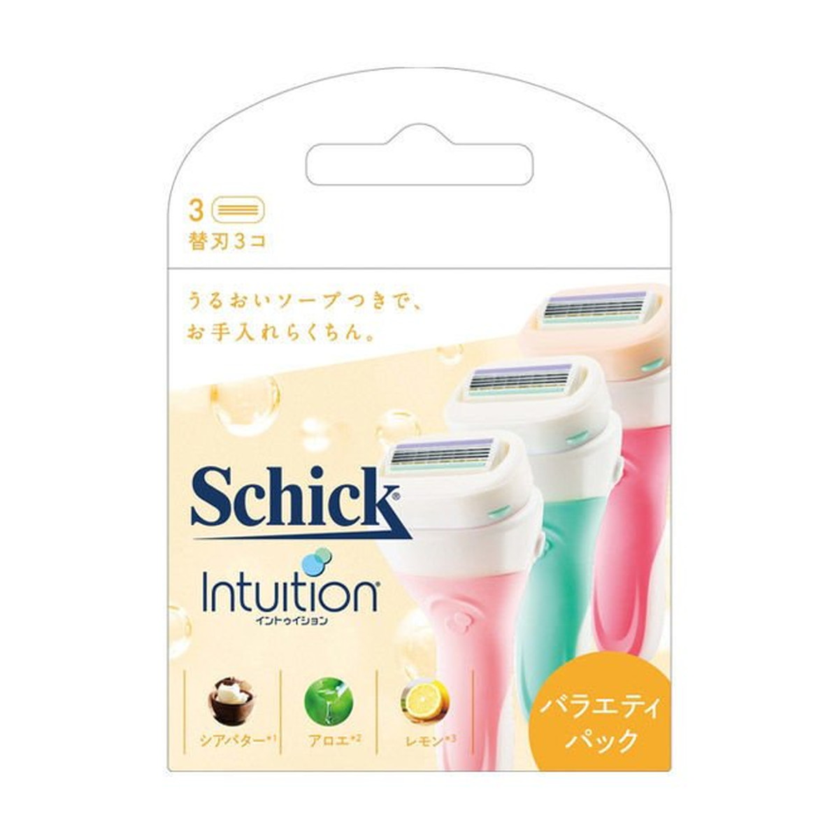 【送料込・まとめ買い×4点セット】Schick イントゥイション バラエティパック 替刃 3コ入