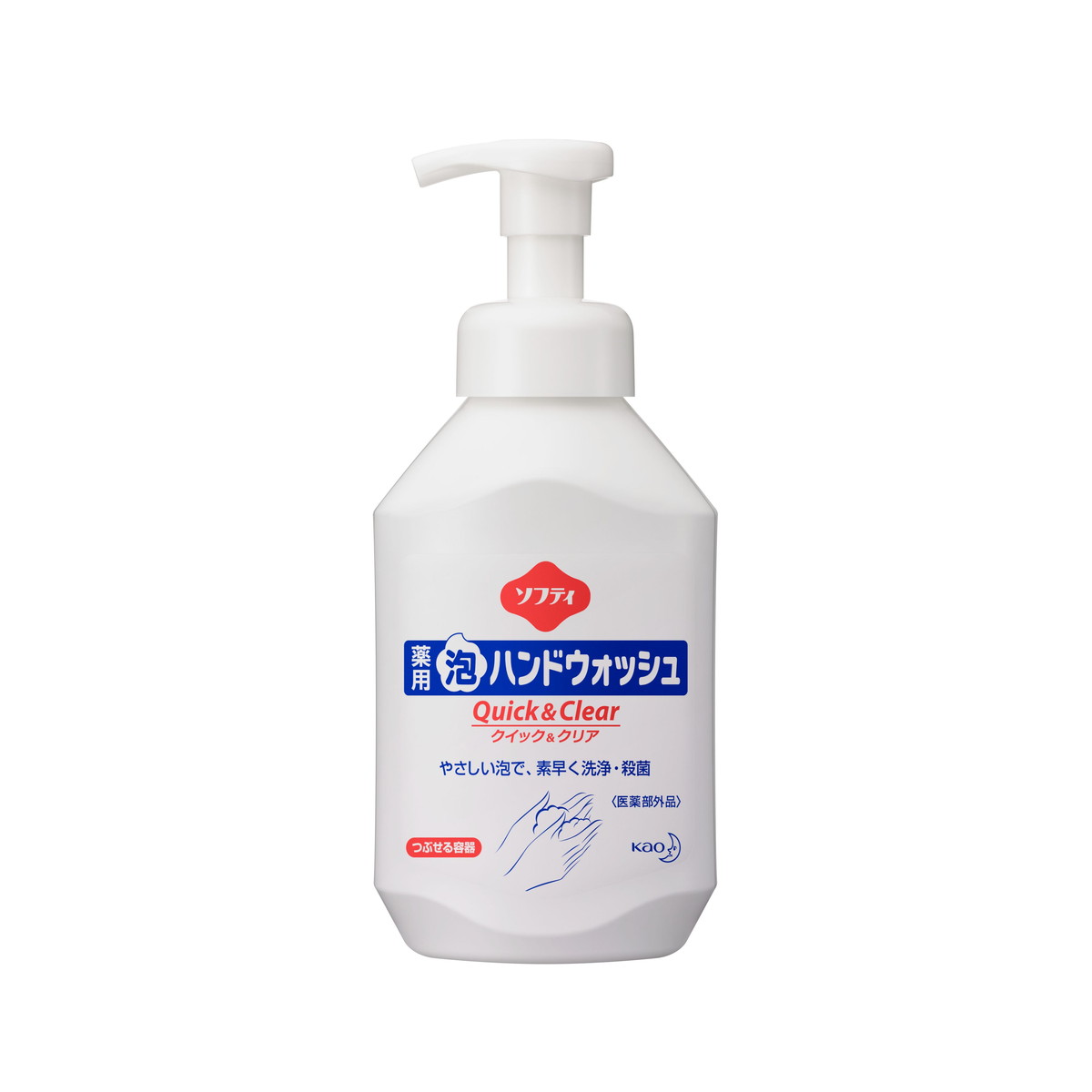 【送料込・まとめ買い×6点セット】花王プロフェッショナル ソフティ 薬用 泡ハンドウォッシュ クイック&クリア 業務用 500ml