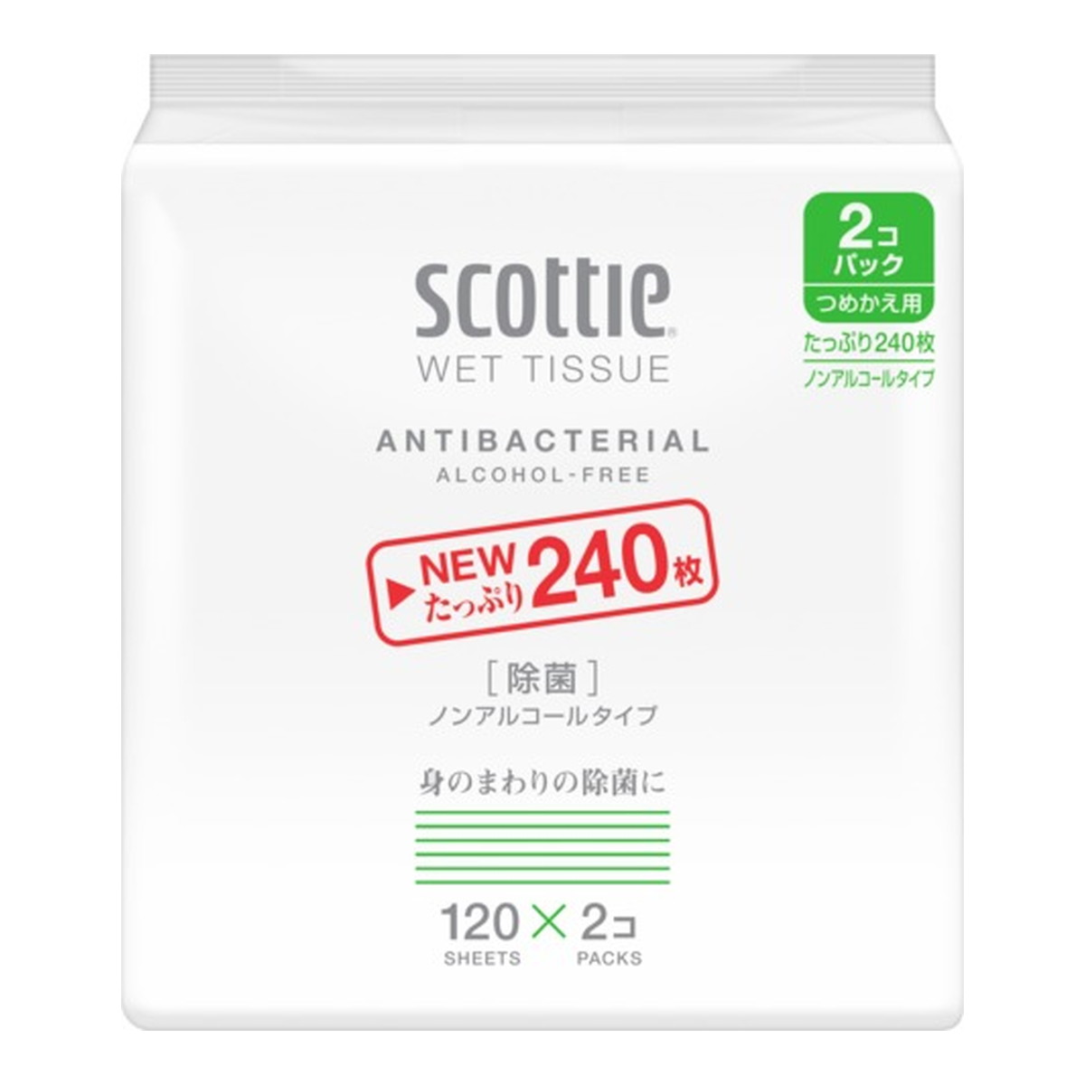 73％以上節約 日本製紙クレシア スコッティ ウェットティシュー 除菌 アルコールタイプ 120枚 つめかえ用 通販 