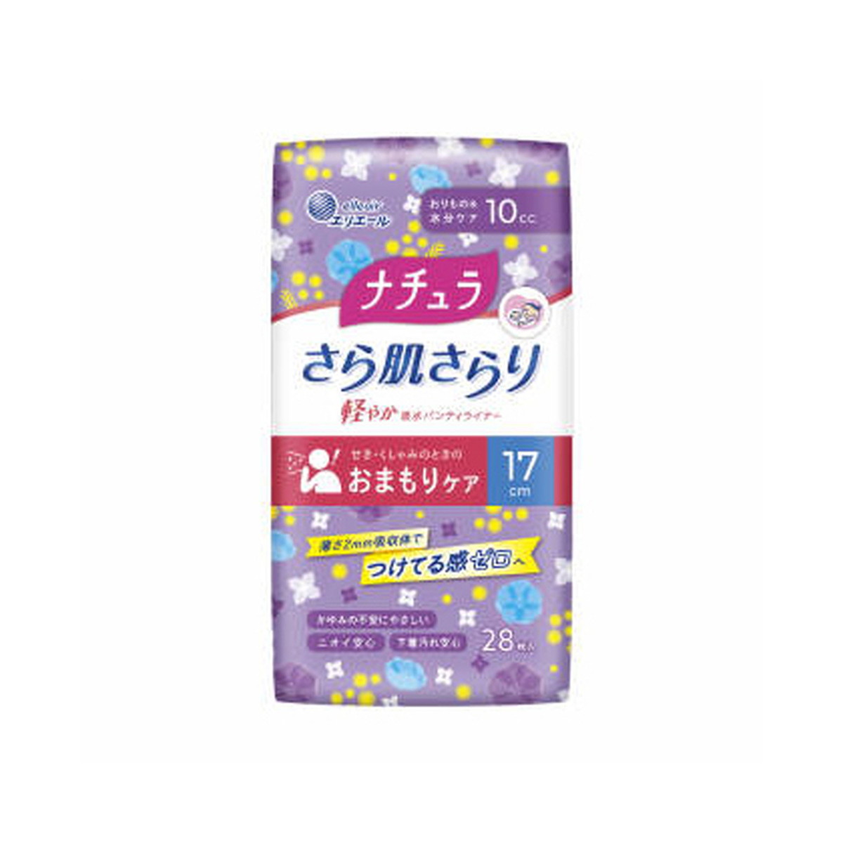 【送料込・まとめ買い×36個セット】大王製紙 ナチュラ さら肌さらり 軽やか 吸水パンティライナー 17cm 10cc 28枚入|姫路流通センター
