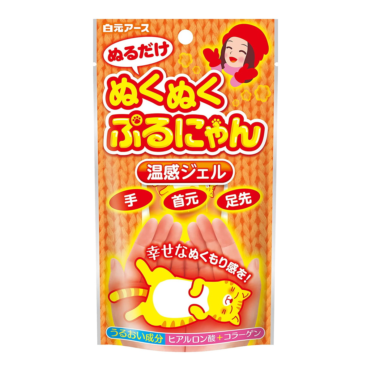 楽天市場】【送料込・まとめ買い×10個セット】白元アース ぬくぬくぷるにゃん 温感ジェル 30g：姫路流通センター