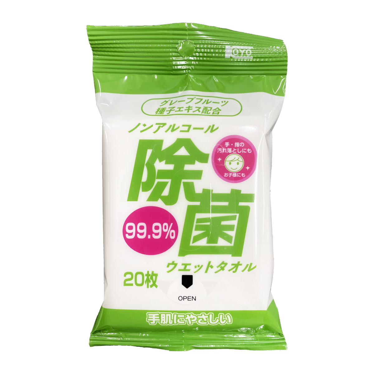 【送料込・まとめ買い×60個セット】コーヨー化成 ノンアルコール 除菌ウエットタオル 20枚