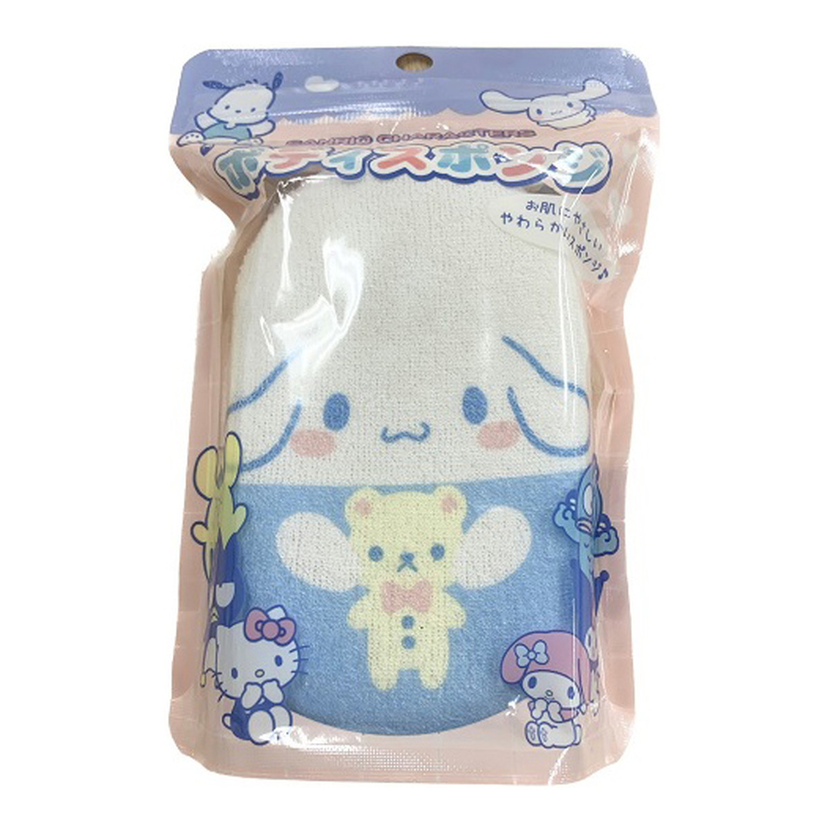 【送料込・まとめ買い&times;96個セット】サンタン ボディスポンジ2 シナモロール｜姫路流通センター