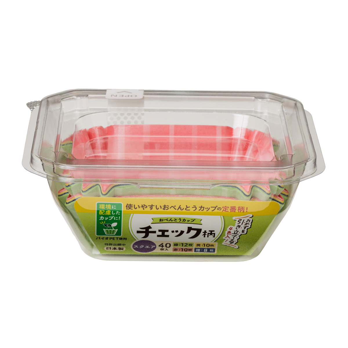 【送料込・まとめ買い×150個セット】東洋アルミ おべんとカップe チェック柄 スクエア 40枚入 おかずカップ 21,739円