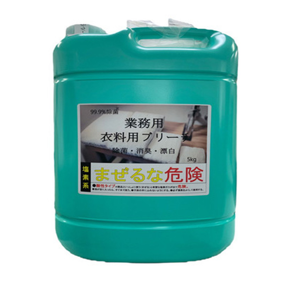【送料込・まとめ買い×6点セット】ロケット石鹸 業務用 衣料用ブリーチ 5kg 白物専用