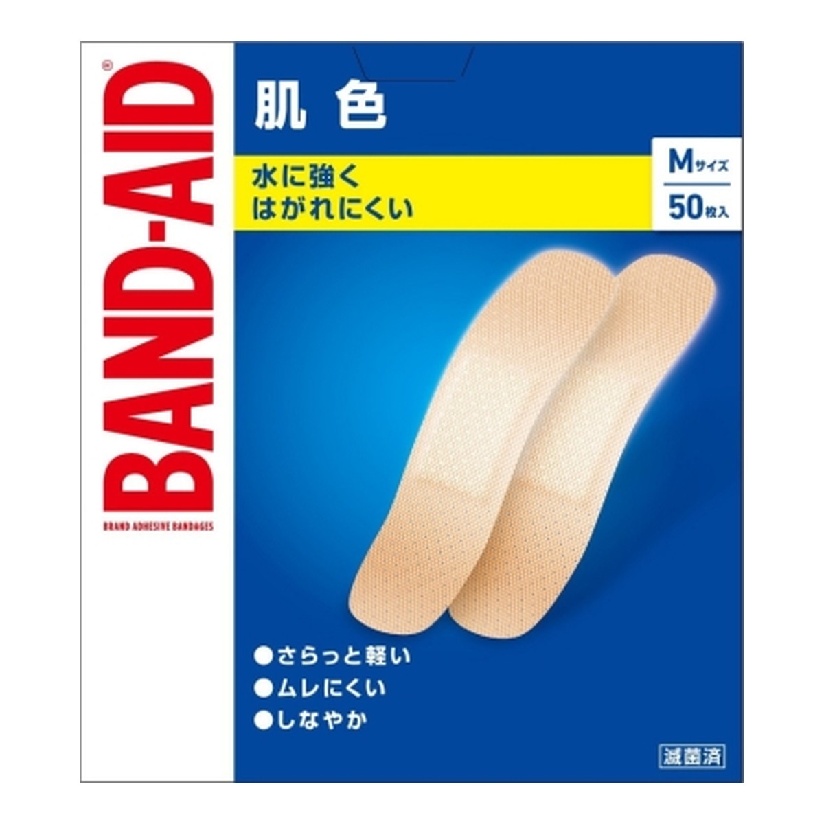 【送料込・まとめ買い&times;36個セット】BAND-AID バンドエイド 肌色 Mサイズ 50枚入｜姫路流通センター