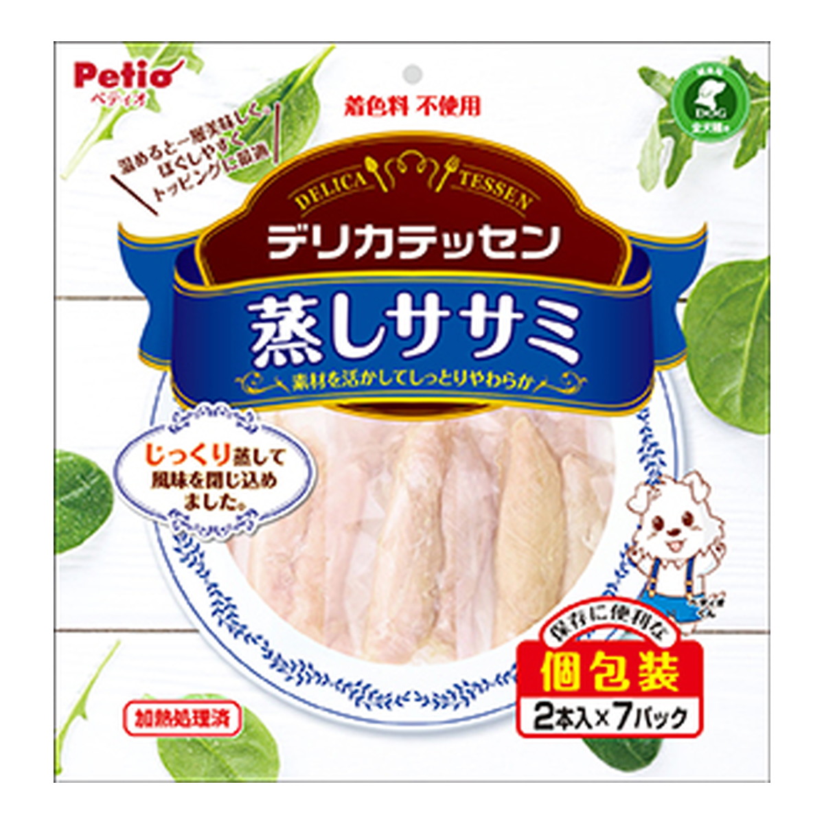 【送料込・まとめ買い×10個セット】ペティオ デリカテッセン 蒸しササミ 2本入×7パック