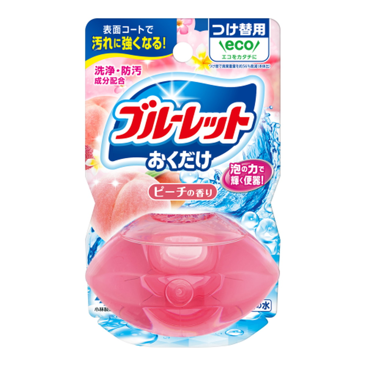 【送料込・まとめ買い×48個セット】小林製薬 液体ブルーレット おくだけ つけ替用 ピーチの香り 70ml