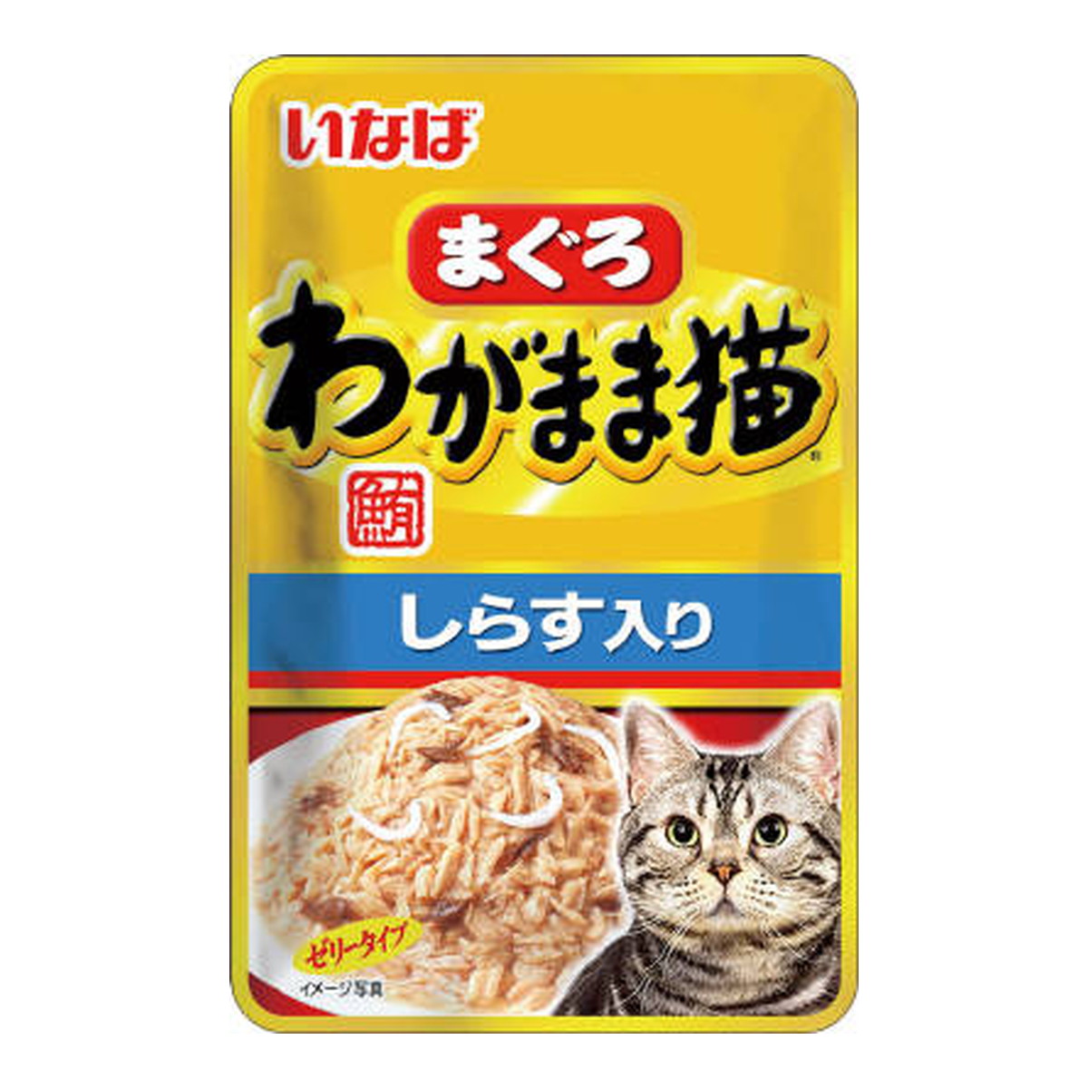 【送料込・まとめ買い&times;96個セット】いなばペットフード いなば わがまま猫 まぐろ パウチ しらす入り 40g｜姫路流通センター