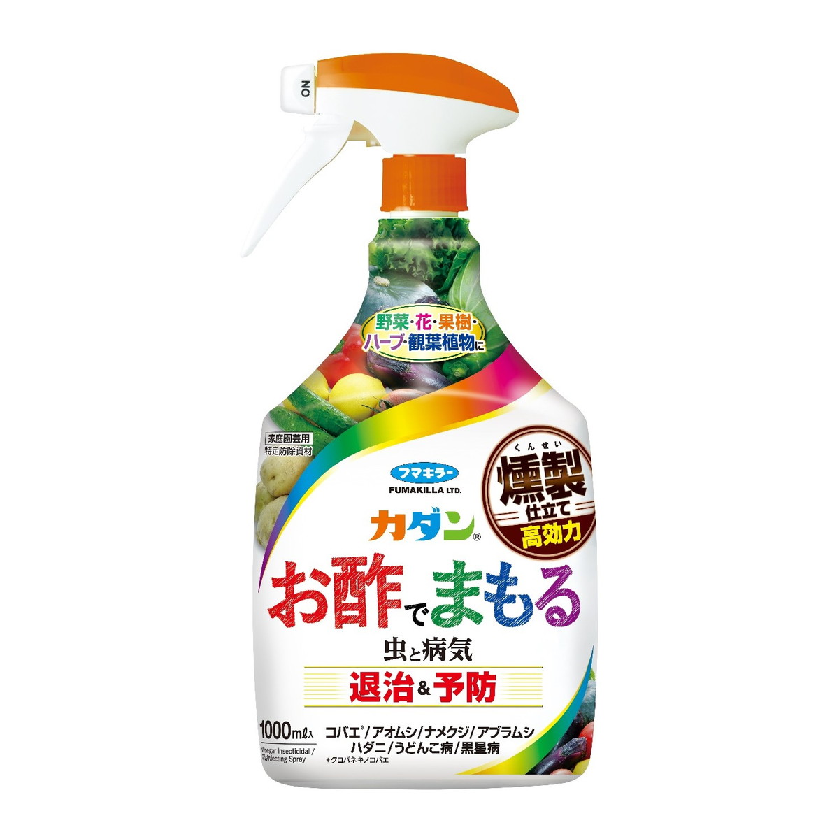【送料込・まとめ買い×10個セット】フマキラー カダン お酢でまもる 1000ml