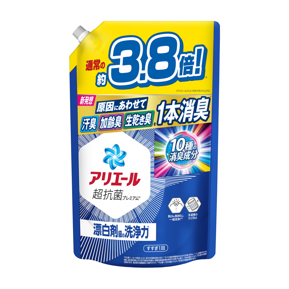 楽天市場】P&G アリエール ジェル つめかえ用 超特大サイズ 860g 洗濯