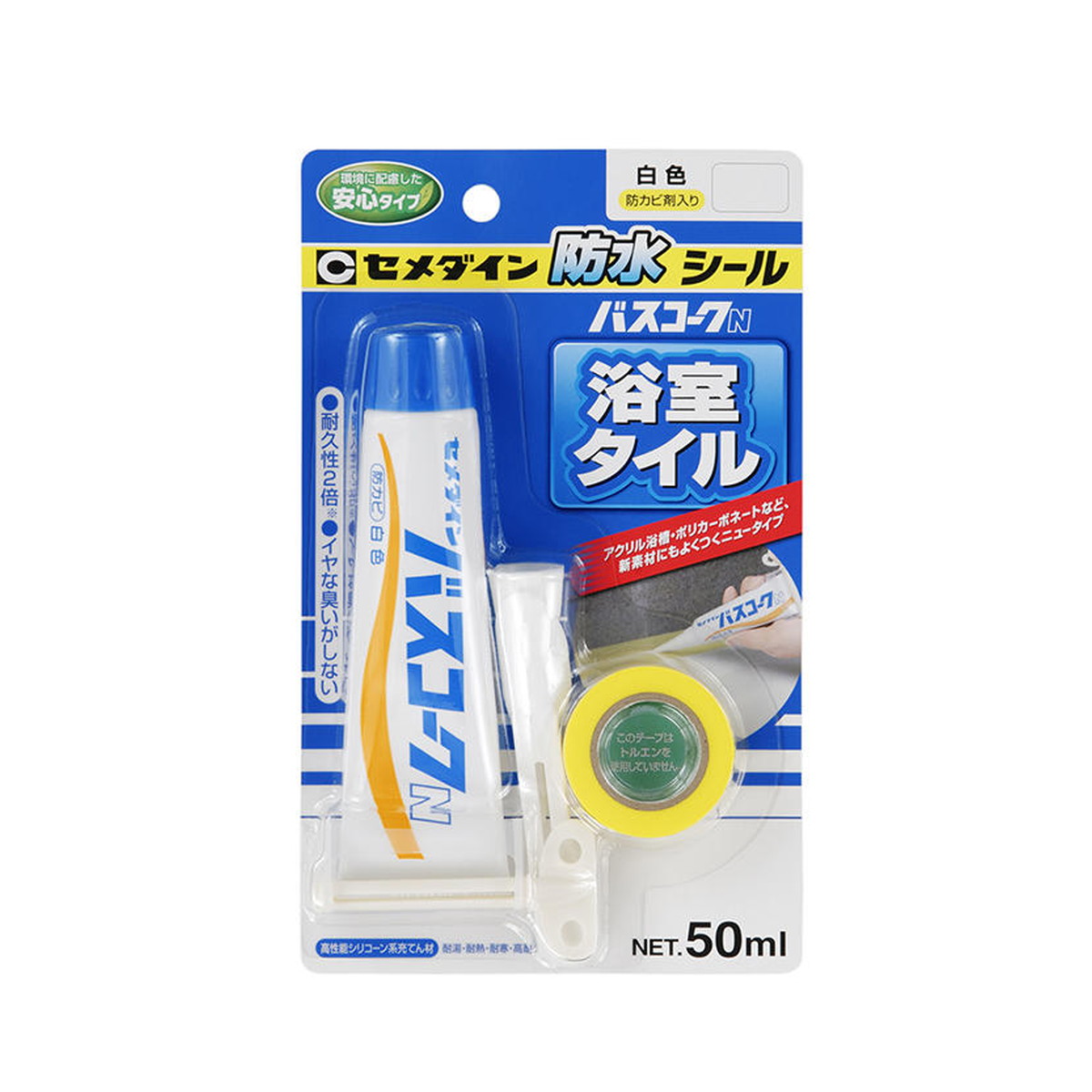 【送料込・まとめ買い×120個セット】セメダイン HJ-146 バスコークN 白 50mL
