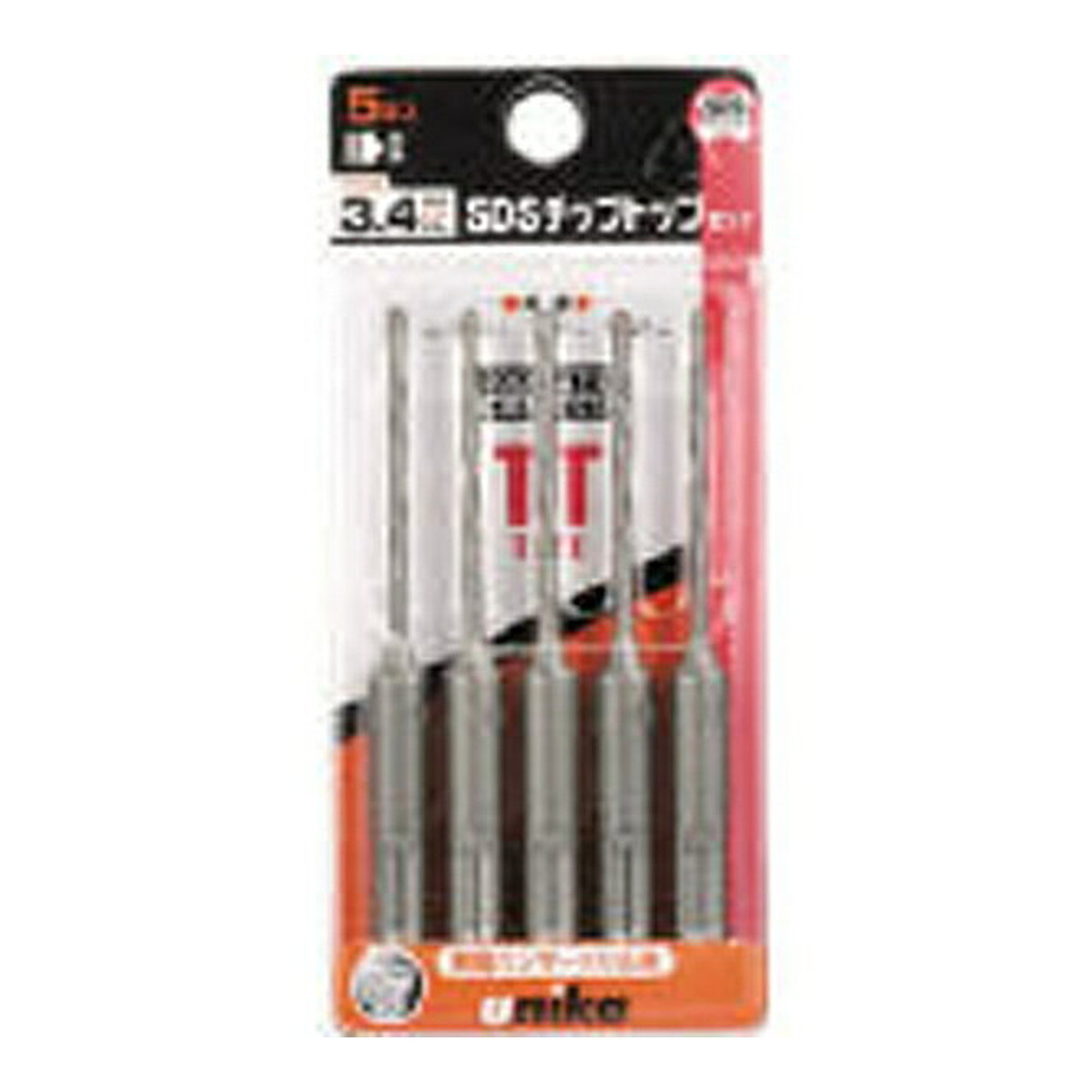【送料込・まとめ買い×5個セット】ユニカ チップトップドリルセット 3.5mm 3本セット 7,857円