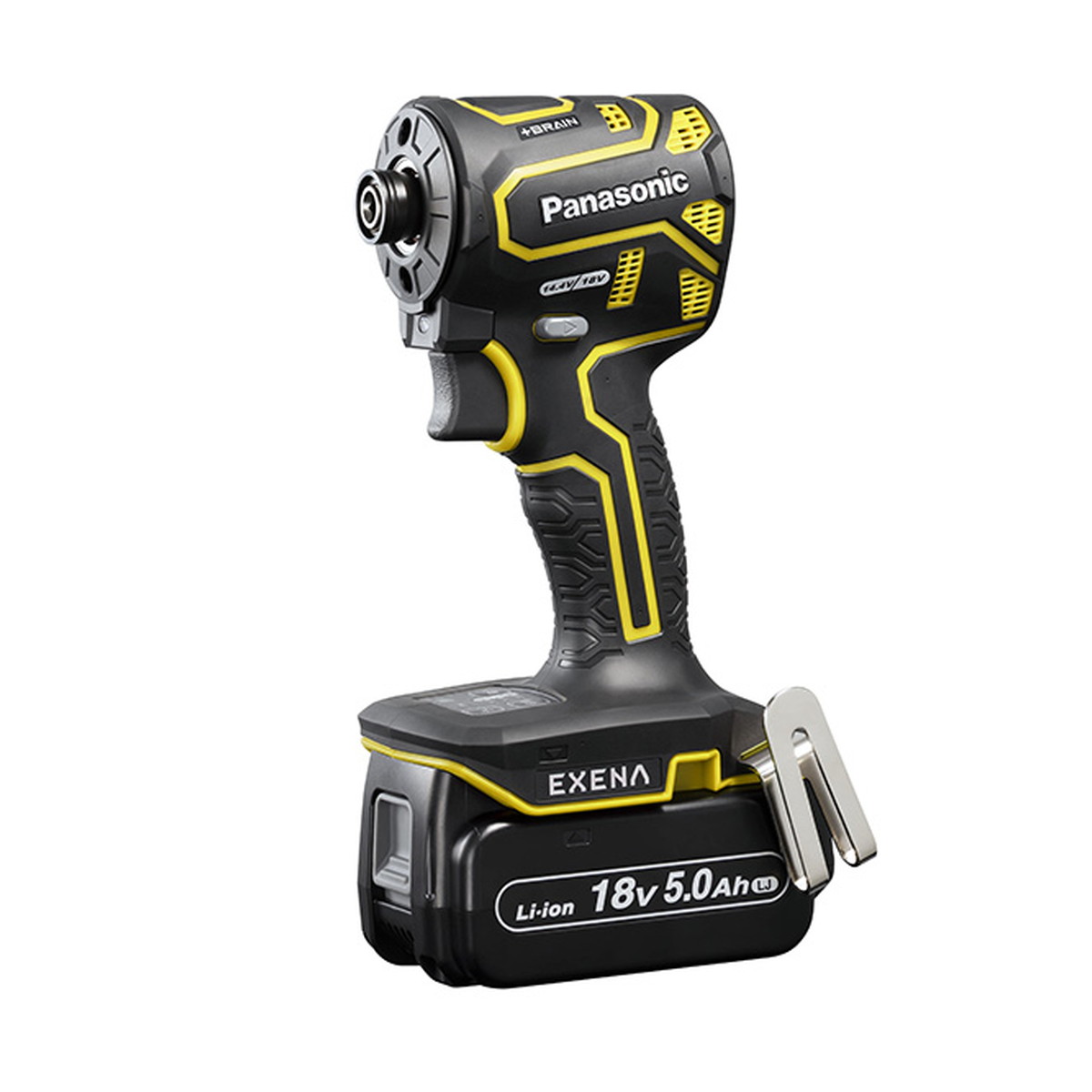 【送料込・まとめ買い×2個セット】パナソニック EXENA 充電インパクトドライバー 18V 5.0Ah 電池セット品 黄