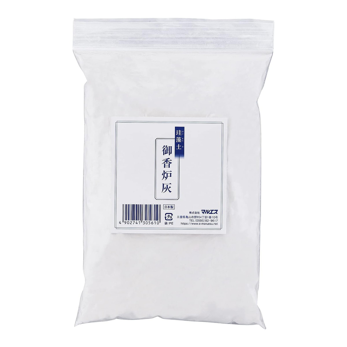 【送料込・まとめ買い×120個セット】マルエス 珪藻土 御香炉灰 袋入 120g 仏具