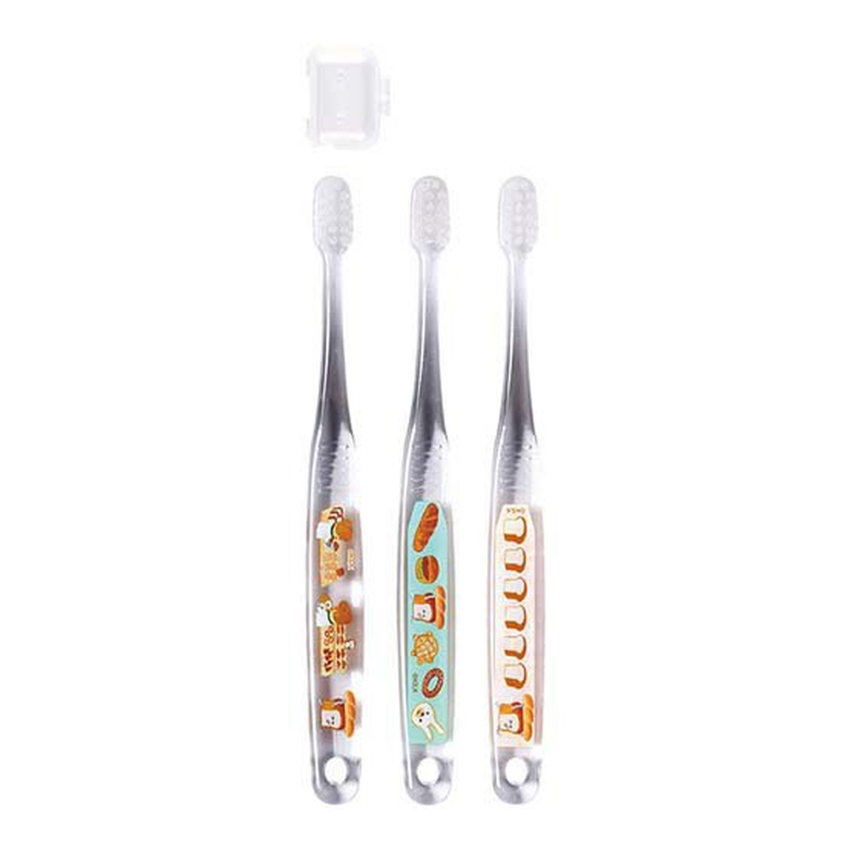 【送料込・まとめ買い×144個セット】スケーター クリア 歯ブラシ パンどろぼう TBCR5T 3本入 3-5才向け|姫路流通センター