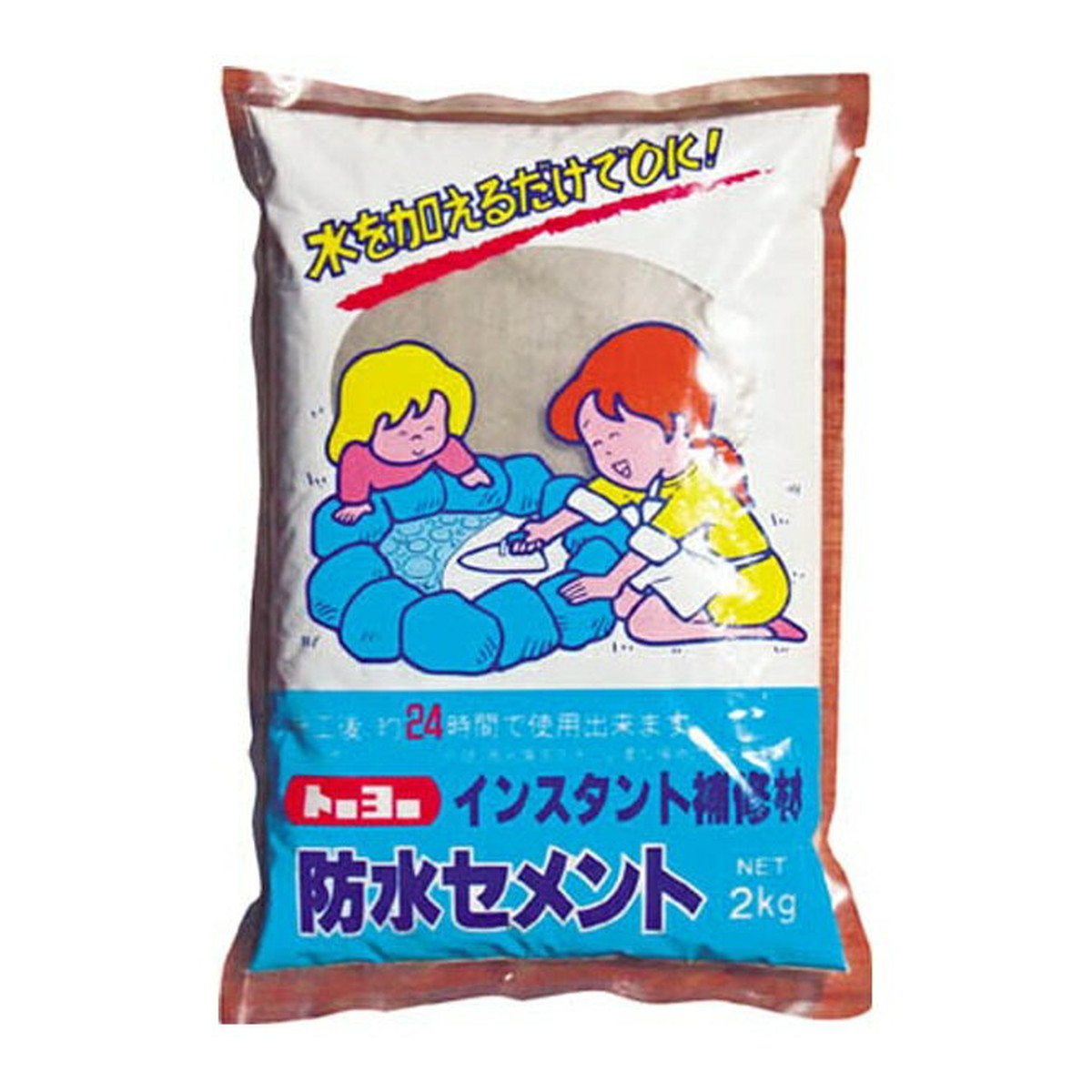 【送料込・まとめ買い×10個セット】トーヨーマテラン MATERAN 防水セメント 灰 2kg