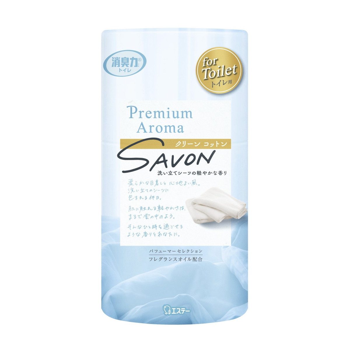 【送料込・まとめ買い×18個セット】エステー トイレの消臭力 Premium Aroma SAVON クリーンコットン 400mL トイレ用消臭芳香剤 6,318円