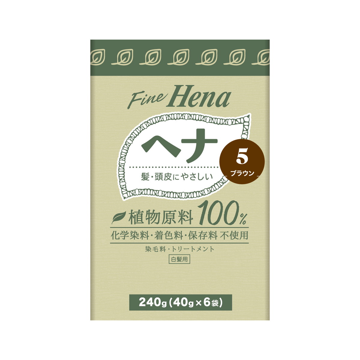 【送料込・まとめ買い×36個セット】三宝 テンスター ファインヘナ6P ブラウン 40g×6 白髪用 染毛料|姫路流通センター