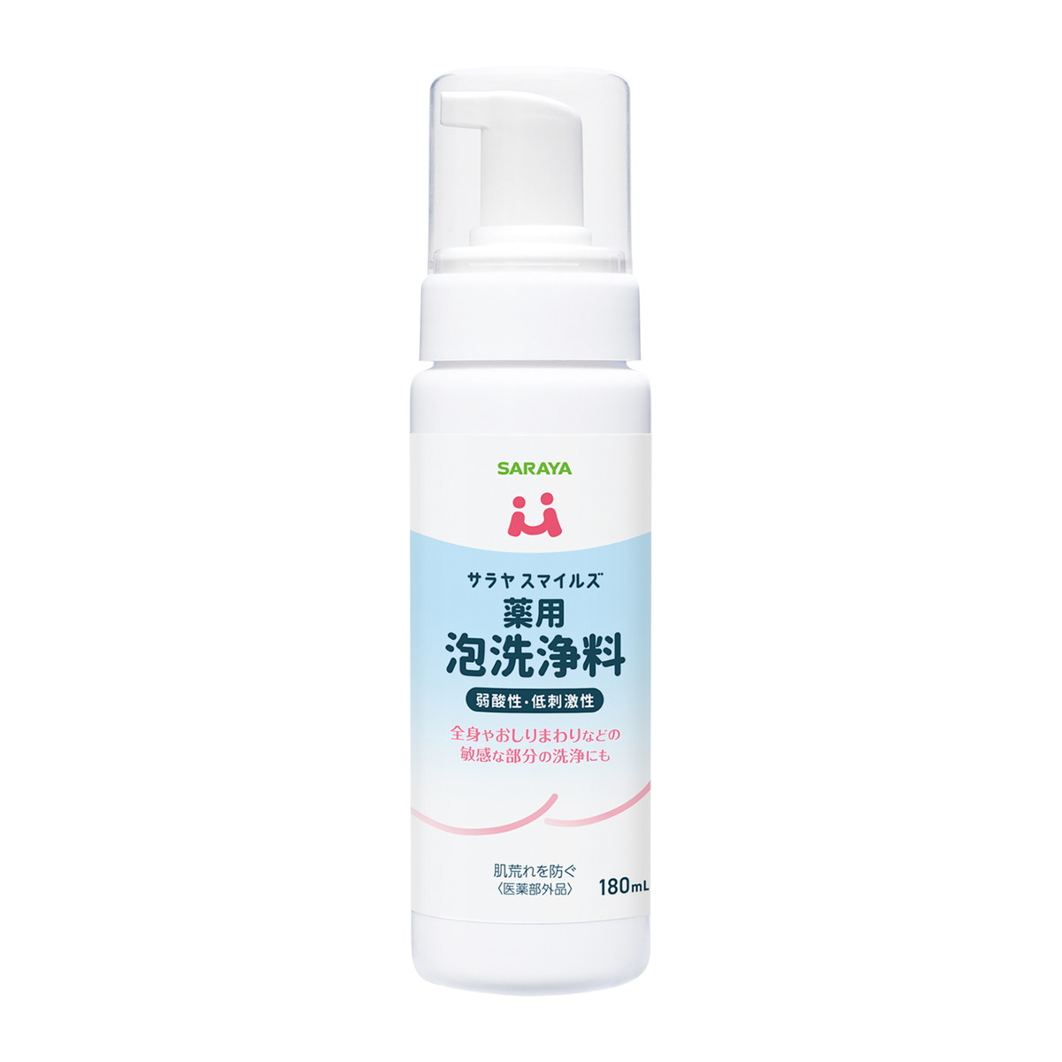 【送料込・まとめ買い×24個セット】サラヤ サラヤスマイルズ 薬用 泡洗浄料 180mL|姫路流通センター