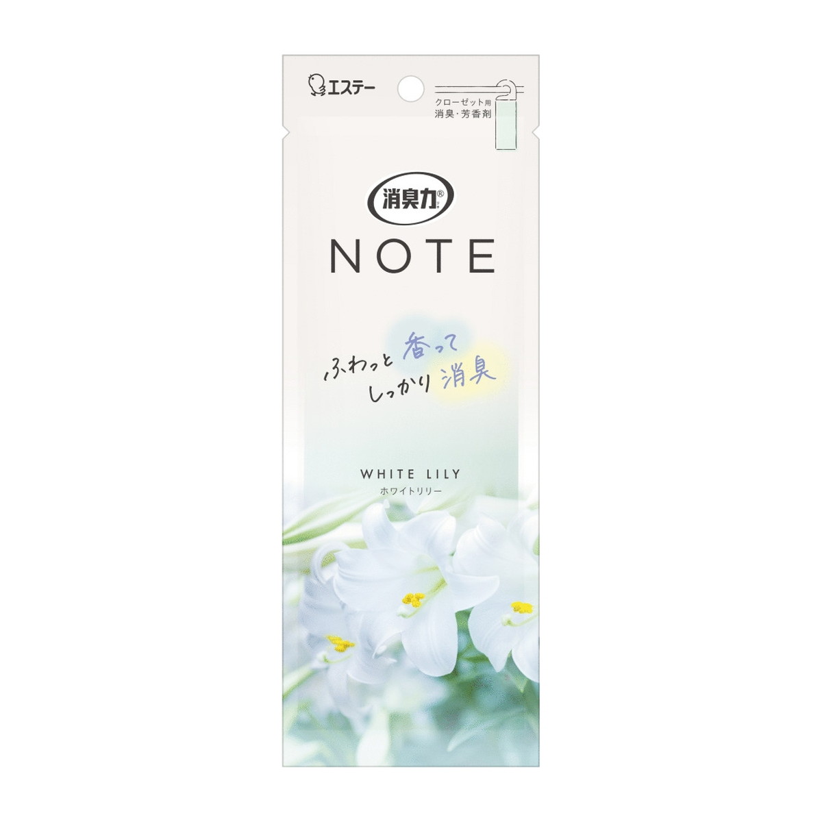 【送料込・まとめ買い×10個セット】エステー 消臭力 NOTE クローゼット用 ホワイトリリー 消臭芳香剤