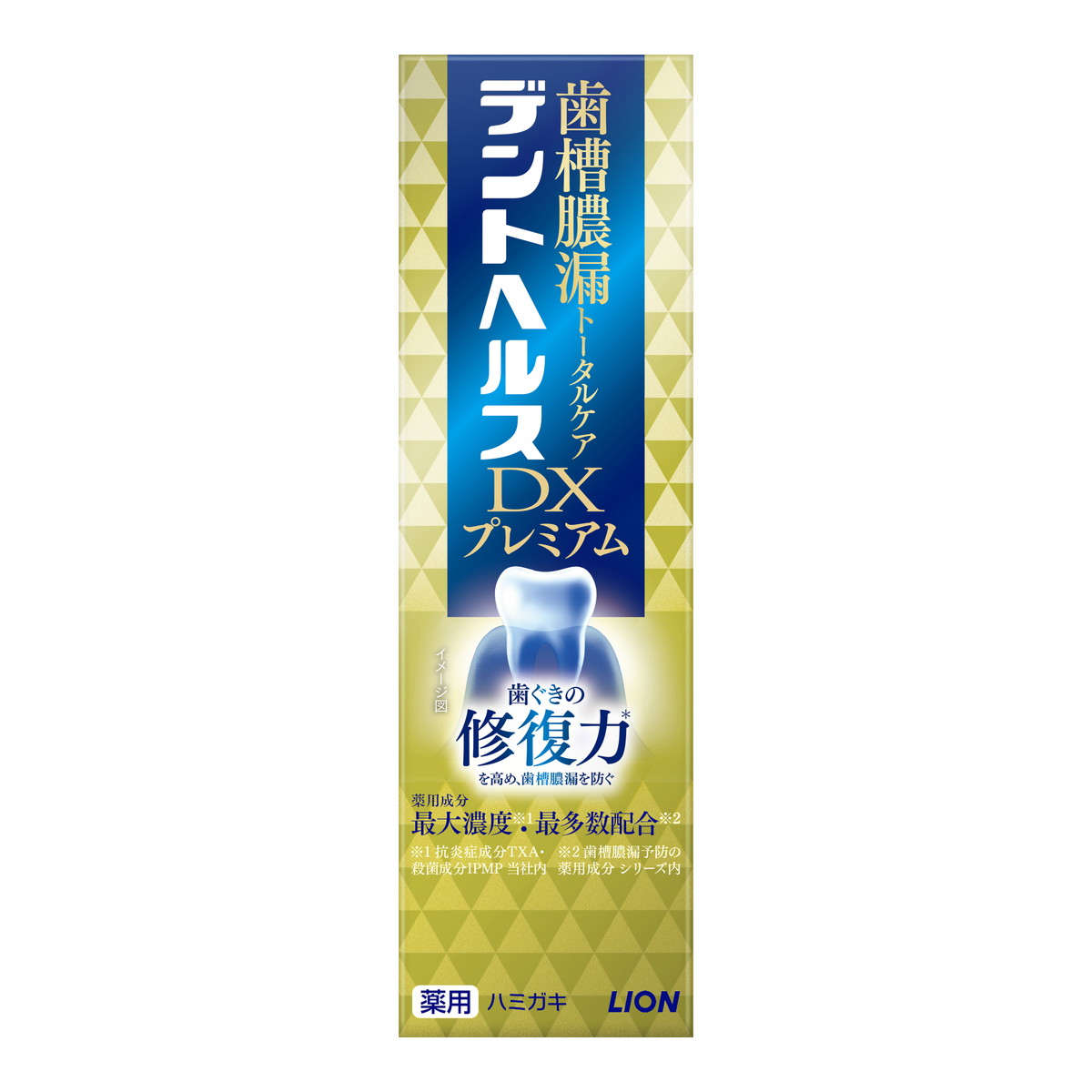 【送料込・まとめ買い&times;10個セット】ライオン デントヘルス DX プレミアム 薬用 ハミガキ 90g 歯磨き粉｜姫路流通センター 14,673円