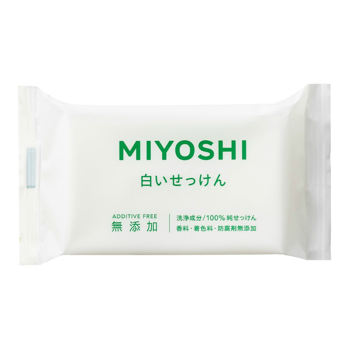 楽天市場】ミヨシ石鹸 無添加 白いせっけん 108g 肌あいのやさしい純