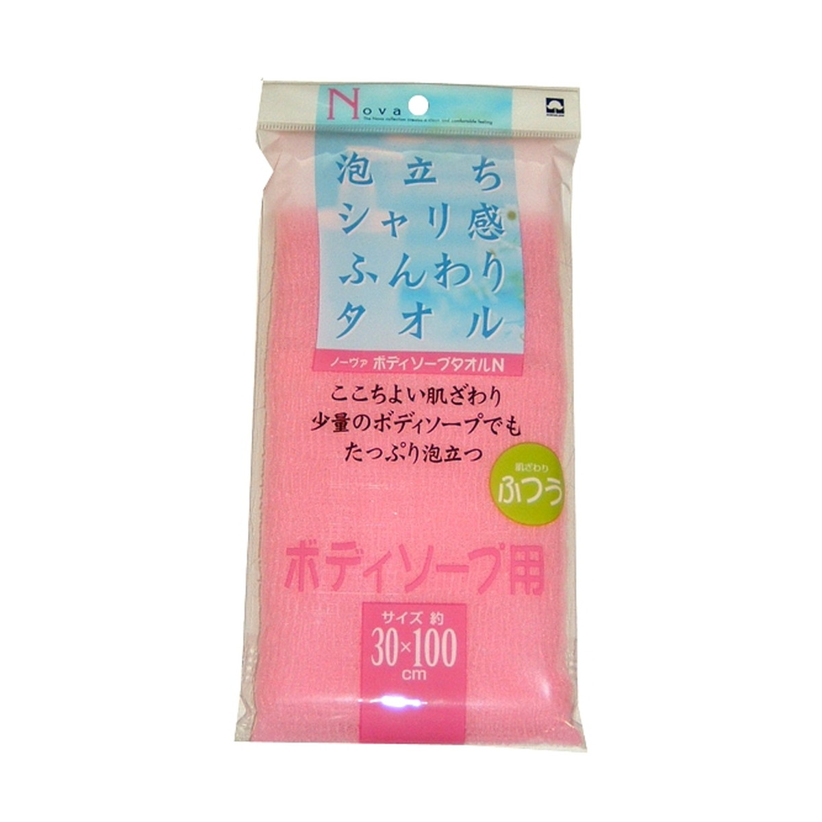 【送料込・まとめ買い&times;60個セット】キクロン ノーヴァ ボディソープ用 ボディーソープタオルN ピンク 肌ざわり ふつう ボディタオル｜姫路流通センター