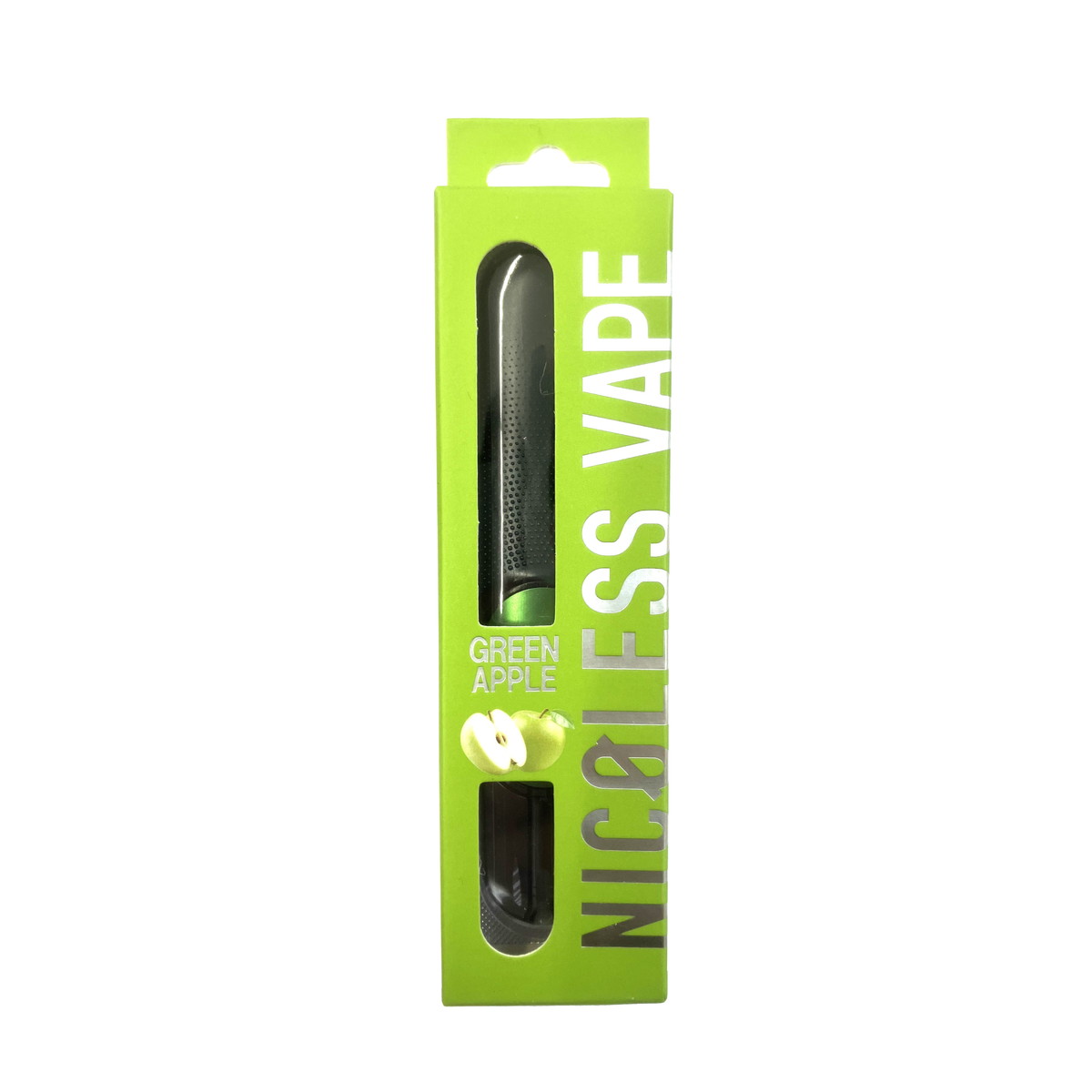 【送料込・まとめ買い×100個セット】ライテック 使い切り電子ベイプ NICOLESS VAPE ニコレス ベイプ グリーンアップル|姫路流通センター