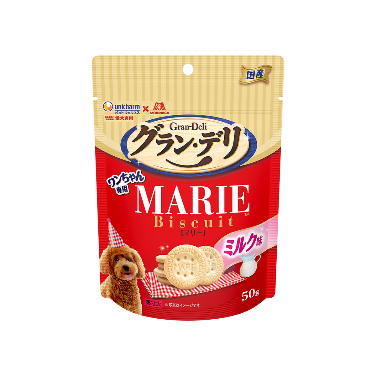 【送料込・まとめ買い×32個セット】ユニ・チャームペット グラン・デリ ワンちゃん専用 マリービスケット ミルク味 50g 犬用おやつ