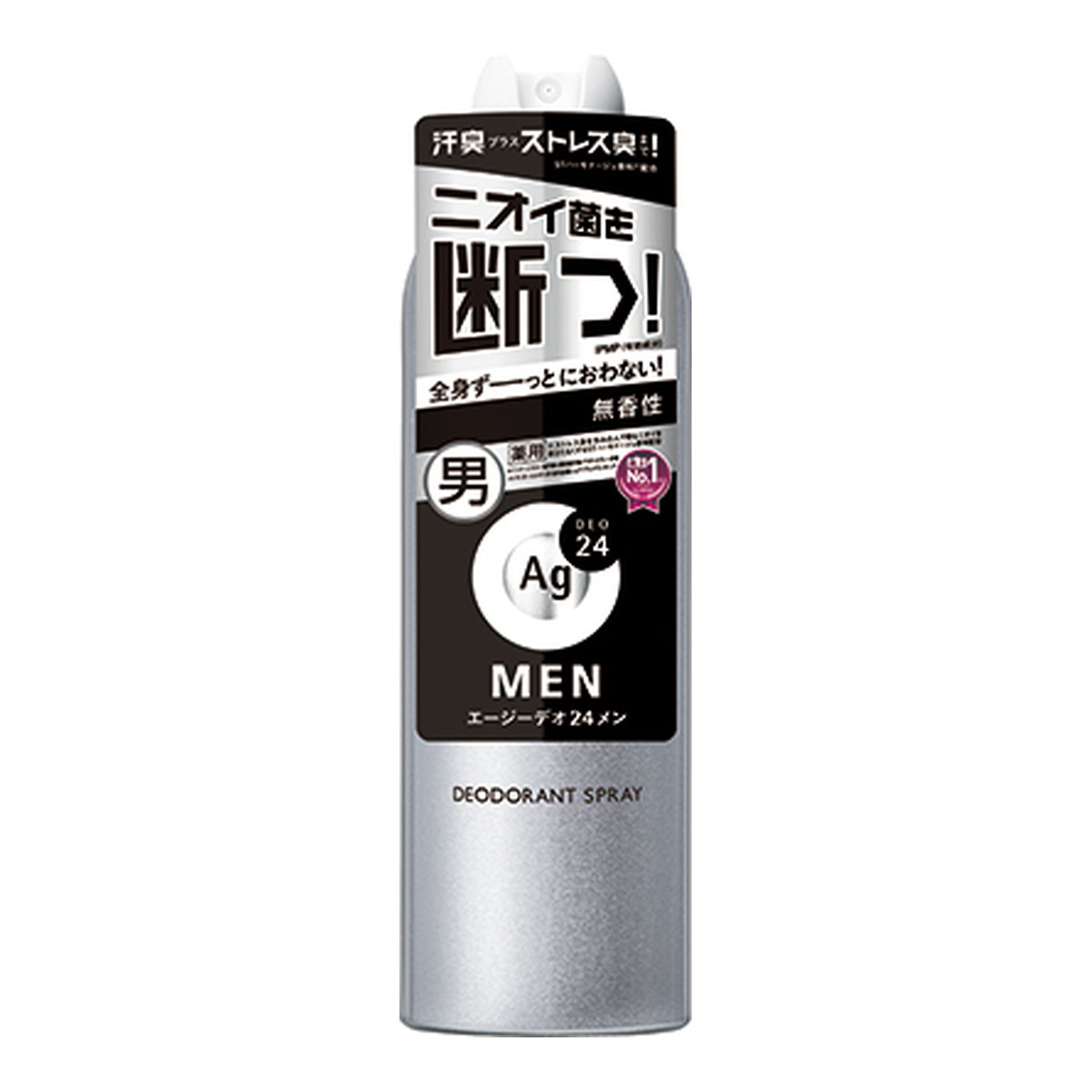 【送料込・まとめ買い&times;30個セット】エージーデオ24メン メンズ 薬用 デオドラントスプレー 無香性 180g｜姫路流通センター
