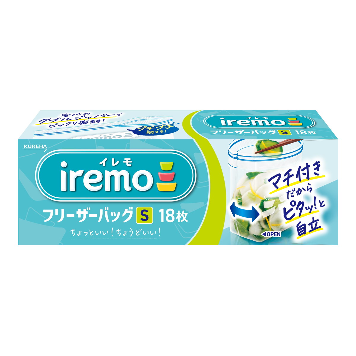 【送料込・まとめ買い&times;30個セット】クレハ イレモ iremo フリーザーバッグ S 18枚｜姫路流通センター 8,327円