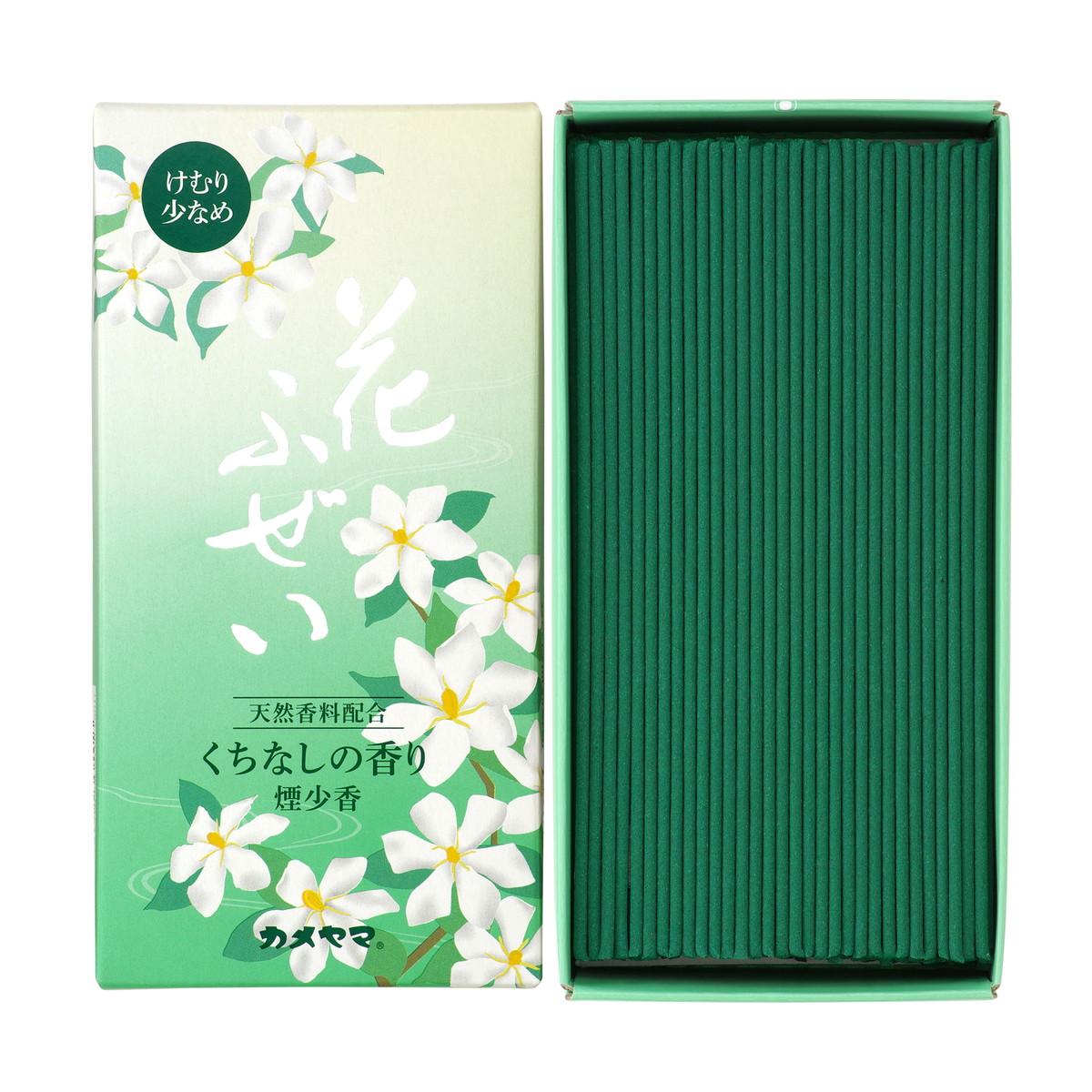 【送料込・まとめ買い×80個セット】カメヤマ 花ふぜい くちなしの香り 煙少香 100g お線香