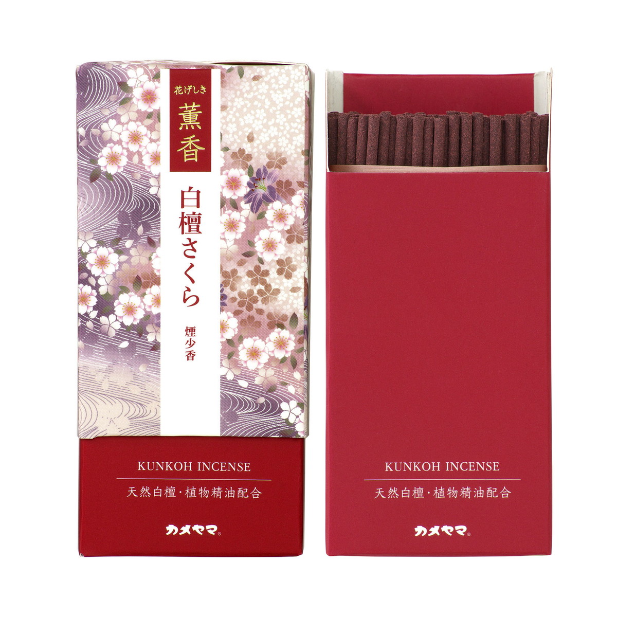 【送料込・まとめ買い×72個セット】カメヤマ 花げしき 薫香 ミニ 白檀さくら 50g お線香