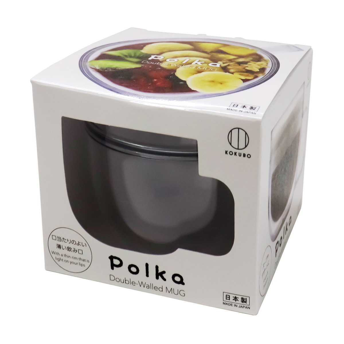 【送料込・まとめ買い×36個セット】小久保工業所 KOKUBO Polka マグ クリア マグカップ