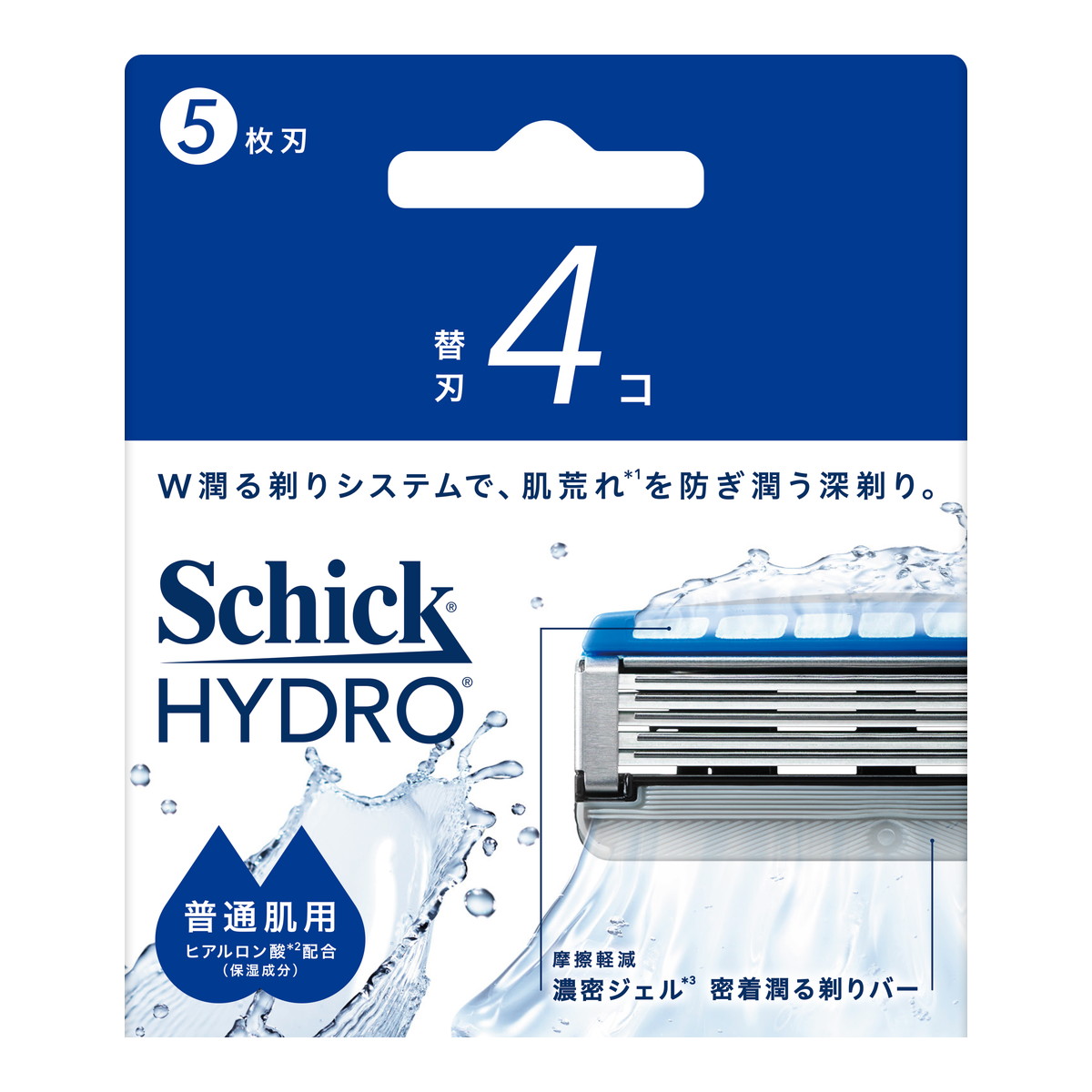 【送料込・まとめ買い&times;10個セット】シック ハイドロ 普通肌 替刃 4コ Schick 男性用 髭剃り｜姫路流通センター